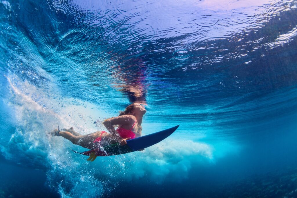 Girl Surfing